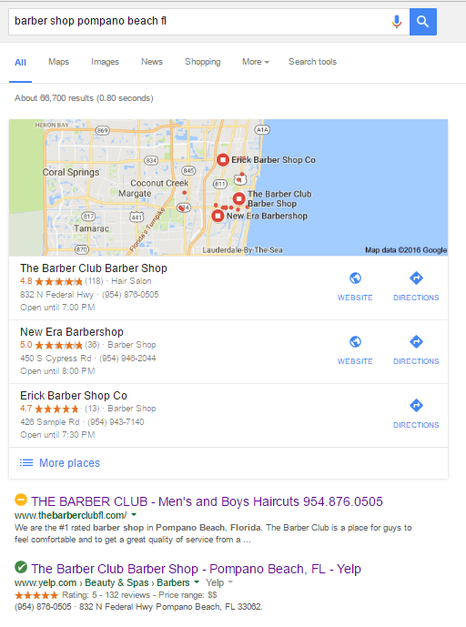 Great Example of Local Search Marketing